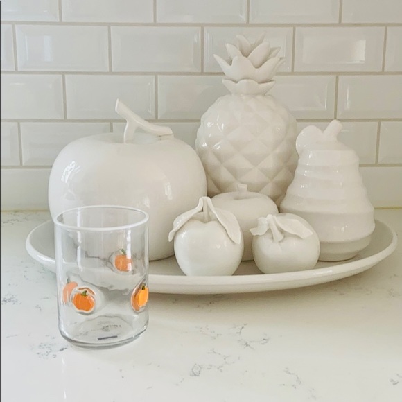 Anthropologie 🎃 Harvest Pumpkin Juice Glass. - Picture 3 of 15